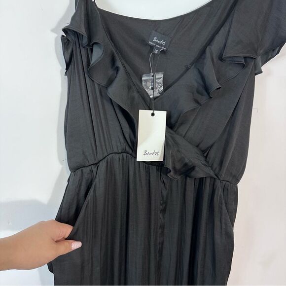 Bardot Milly Jumpsuit in Black Size 10 - Picture 6 of 11